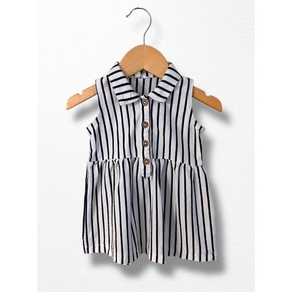 Batela Nautical Sleeveless Dress, 12 Months - Picture 1 of 8